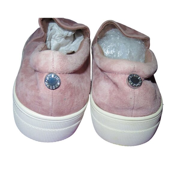 Steve Madden Gills Mauve Pink Suede Leather Slip On Sneakers size 10 - Picture 3 of 7